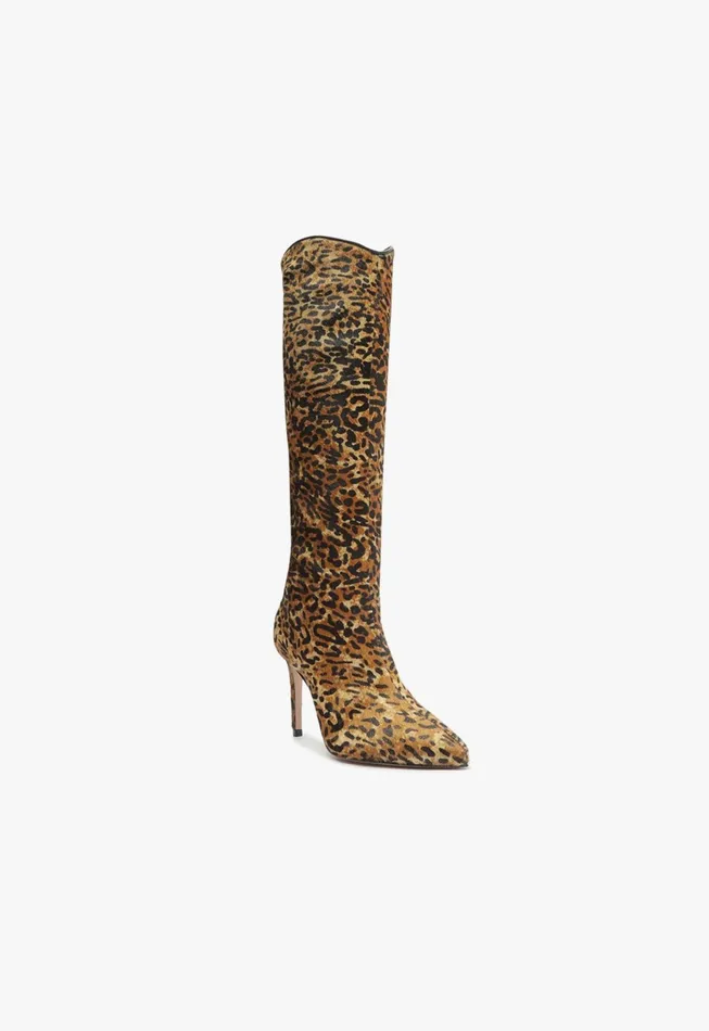 Maryana Wild Leather Boot Animal Print Women Schutz Shoes Maryana Boots