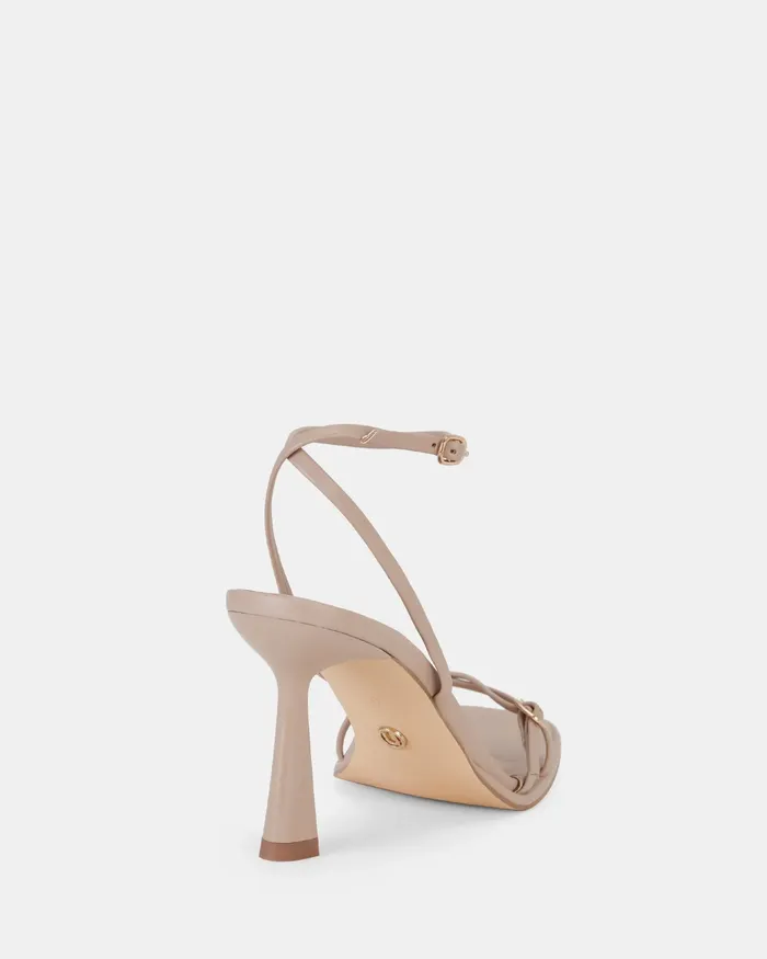 MATEO NUDE Open Toe Heels Party NOVO Shoes Women