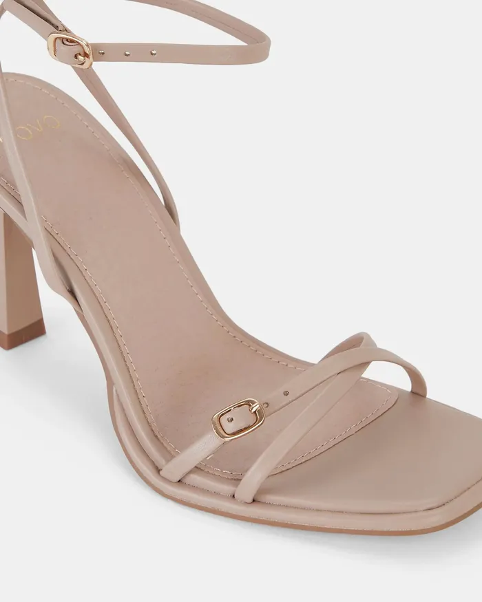 MATEO NUDE Open Toe Heels Party NOVO Shoes Women