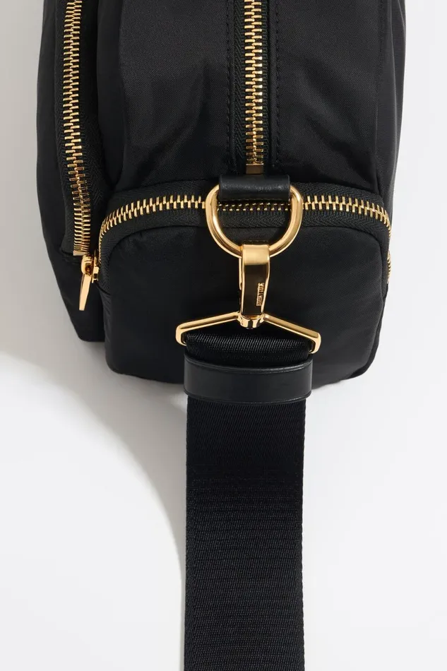 Medium Black Nylon Pocket Crossbody Bag Black Women Bimba Y Lola Crossbody Bags Medium Black Nylon Pocket Crossbody Bag Black Women Bimba Y Lola Crossbody Bags