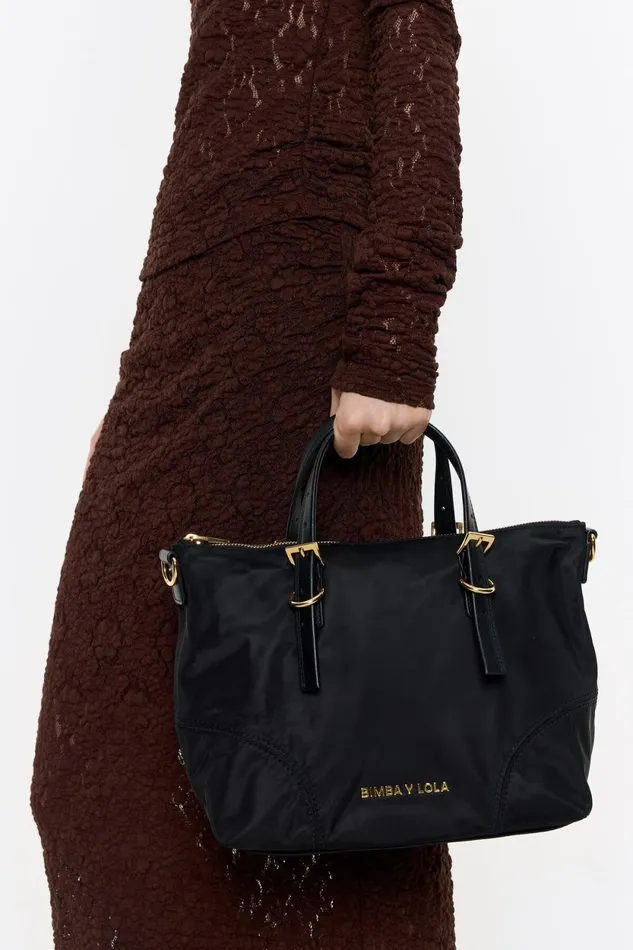 Medium Black Shopper Bag Black Women Bimba Y Lola Shoppers Medium Black Shopper Bag Black Women Bimba Y Lola Shoppers