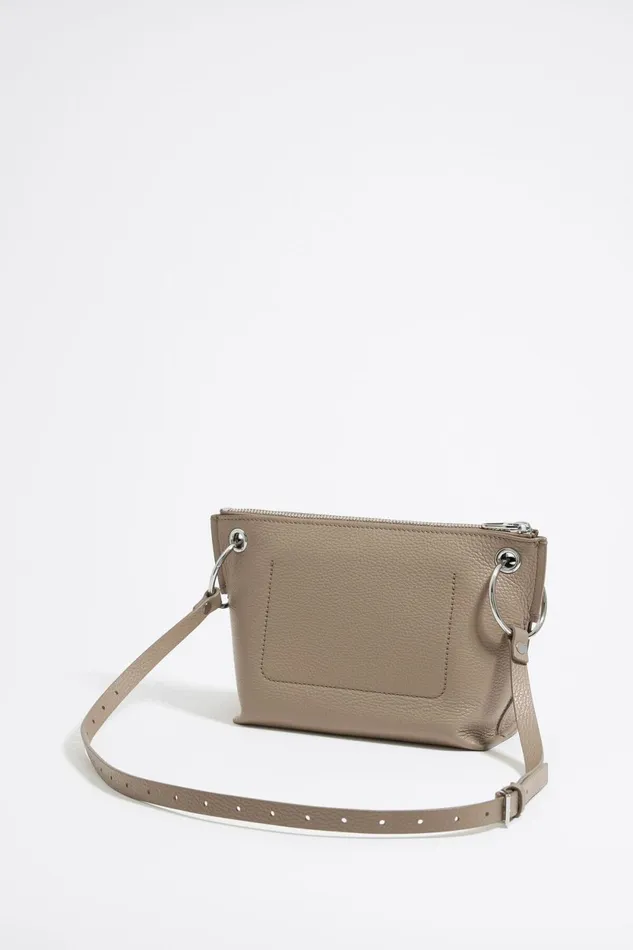 Medium Taupe Leather Trapezium Bag Taupe Women Bimba Y Lola Crossbody Bags Medium Taupe Leather Trapezium Bag Taupe Women Bimba Y Lola Crossbody Bags