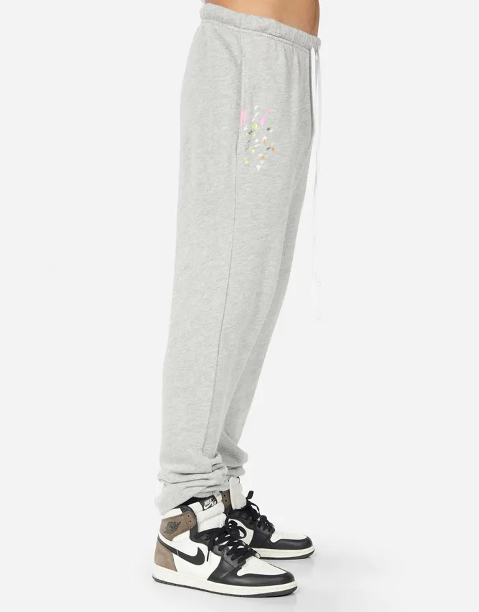 Men039s Whitmore Spray Happyface Heather Grey Graffiti Splatter Lauren Moshi Bottoms