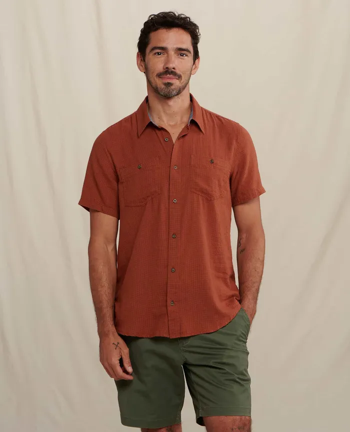 Men8217s Honcho Short Sleeve Shirt Rust Shirts ToadandCo