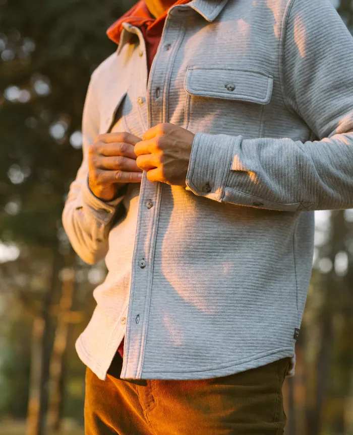Men8217s Moonwake Long Sleeve Shirt Heather Grey Shirts ToadandCo