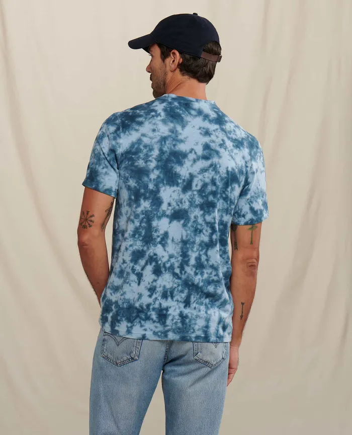 Men8217s Primo Short Sleeve Crew True Navy Tie Dye Men8217s TShirts ToadandCo