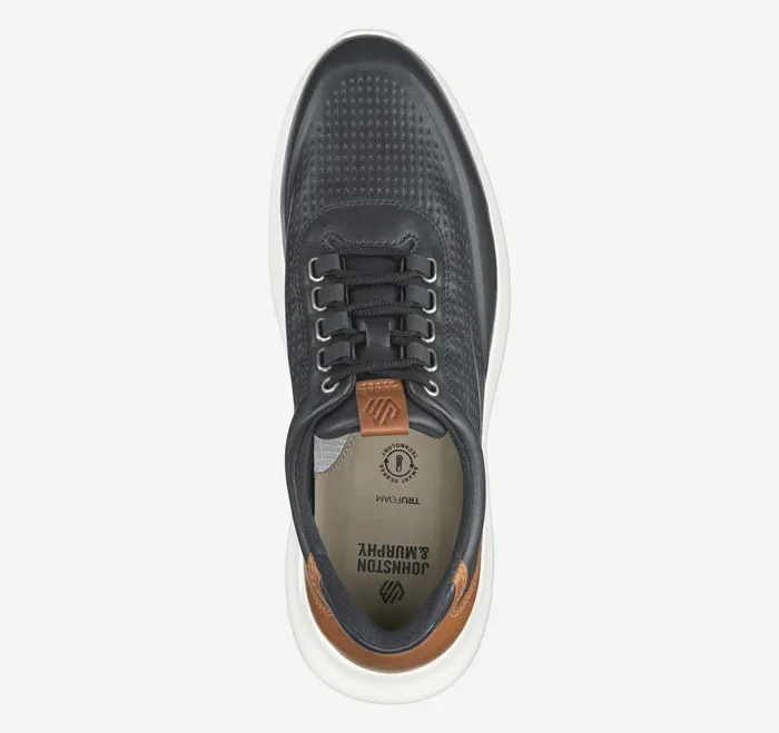 Men Amherst 20 Embossed UThroat Black Full Grain JohnstonandMurphy LaceUps Men Amherst 20 Embossed UThroat Black Full Grain JohnstonandMurphy LaceUps