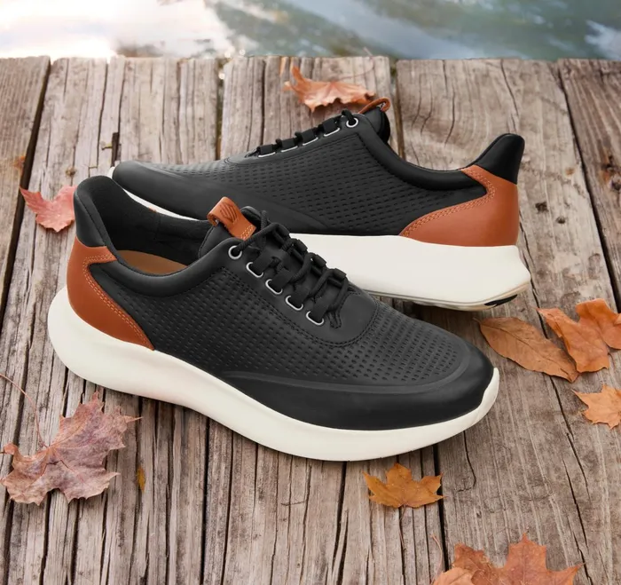 Men Amherst 20 Embossed UThroat Black Full Grain JohnstonandMurphy LaceUps Men Amherst 20 Embossed UThroat Black Full Grain JohnstonandMurphy LaceUps