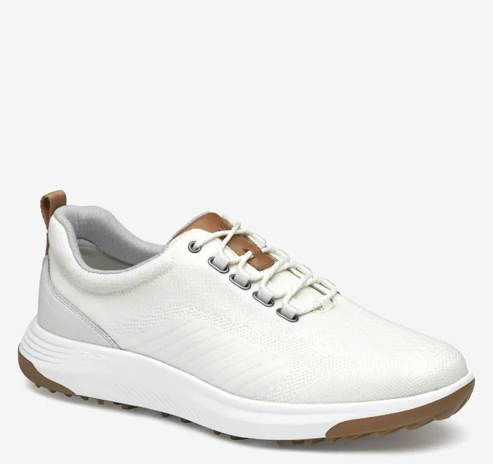 Men Amherst Gl1 Sport Hybrid White Coated Knit JohnstonandMurphy LaceUps