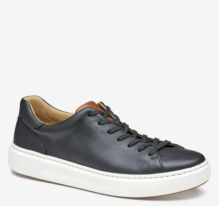 Men Anders LaceToToe Black Full Grain JohnstonandMurphy Sneakers
