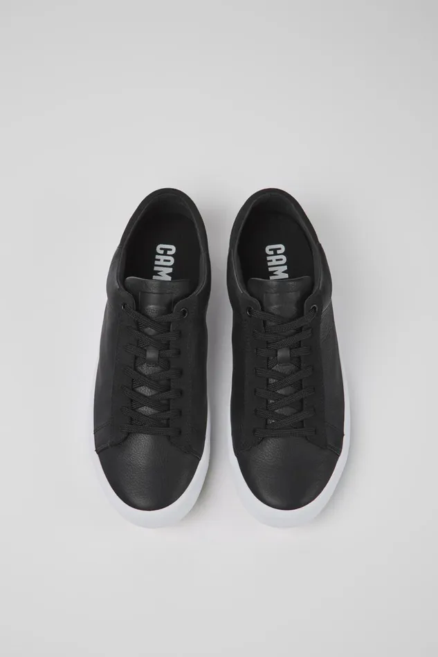 Men Andratx Black Leather And Nubuck Sneakers Camper Sneakers Men Andratx Black Leather And Nubuck Sneakers Camper Sneakers