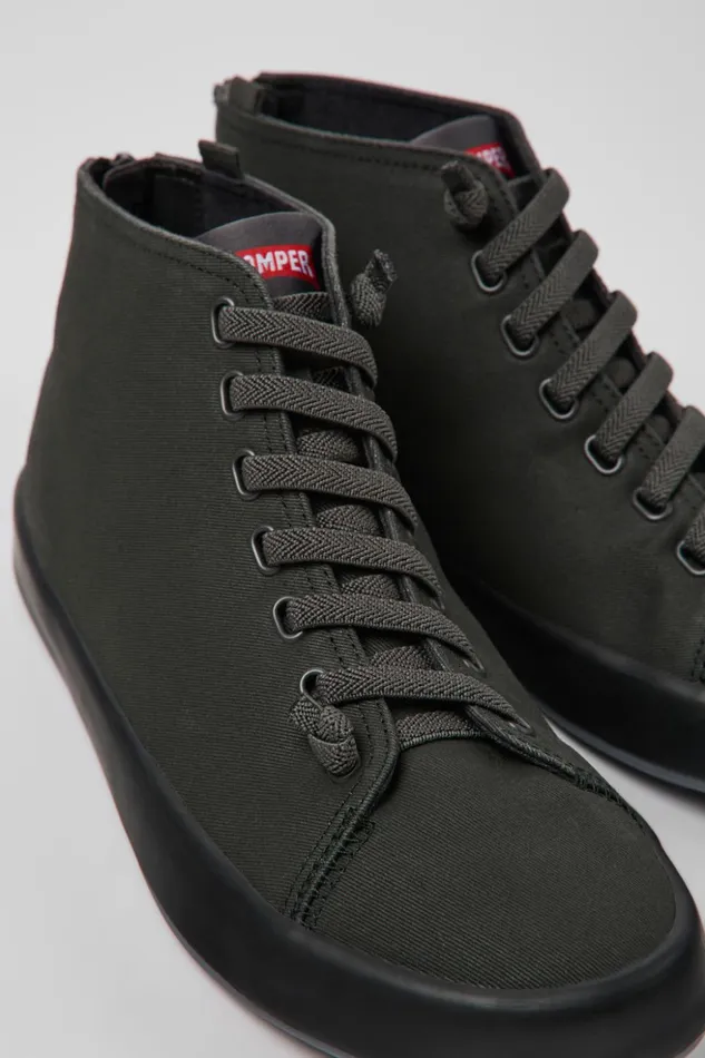 Men Andratx Dark Gray Textile Sneakers Camper Ankle Boots