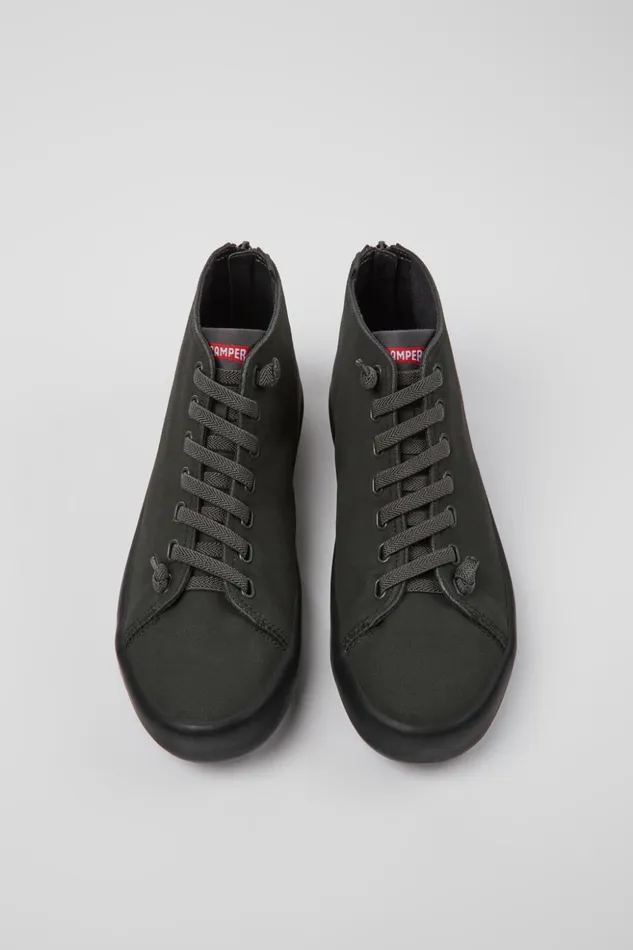 Men Andratx Dark Gray Textile Sneakers Camper Ankle Boots Men Andratx Dark Gray Textile Sneakers Camper Ankle Boots