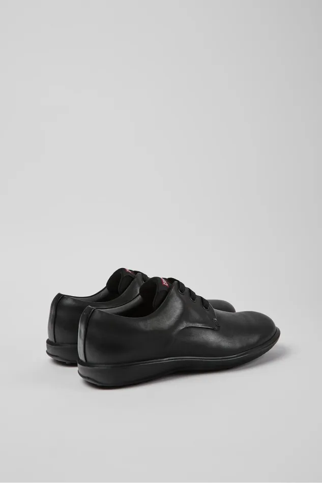 Men Atom Work Black Leather Blucher Shoes Camper Formal Shoes Men Atom Work Black Leather Blucher Shoes Camper Formal Shoes