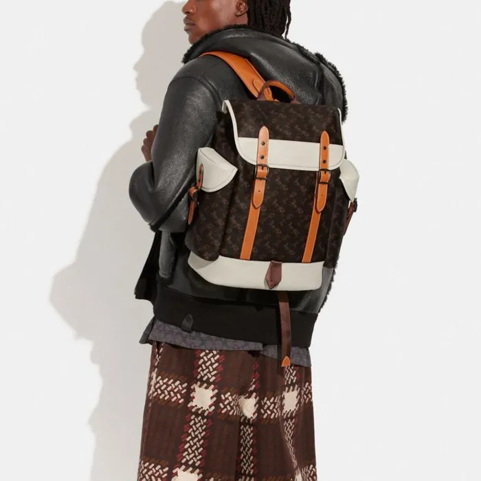 Men Backpacks Coach Hitch Backpack With Horse And Carriage Print Trufflechalk Men Backpacks Coach Hitch Backpack With Horse And Carriage Print Trufflechalk