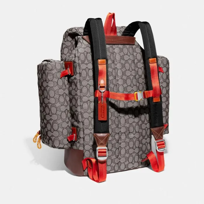 Men Backpacks Coach Utility Backpack In Signature Jacquard Oak