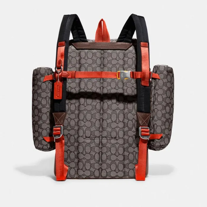 Men Backpacks Coach Utility Backpack In Signature Jacquard Oak