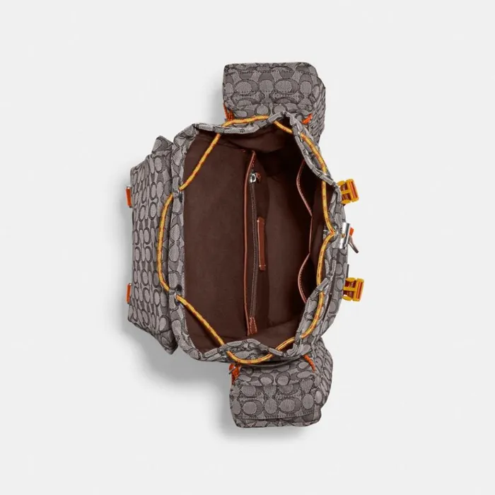 Men Backpacks Coach Utility Backpack In Signature Jacquard Oak