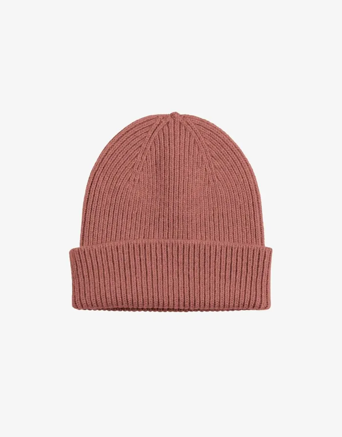 Men Beanies Colorful Standard Merino Wool Beanie Rosewood Mist