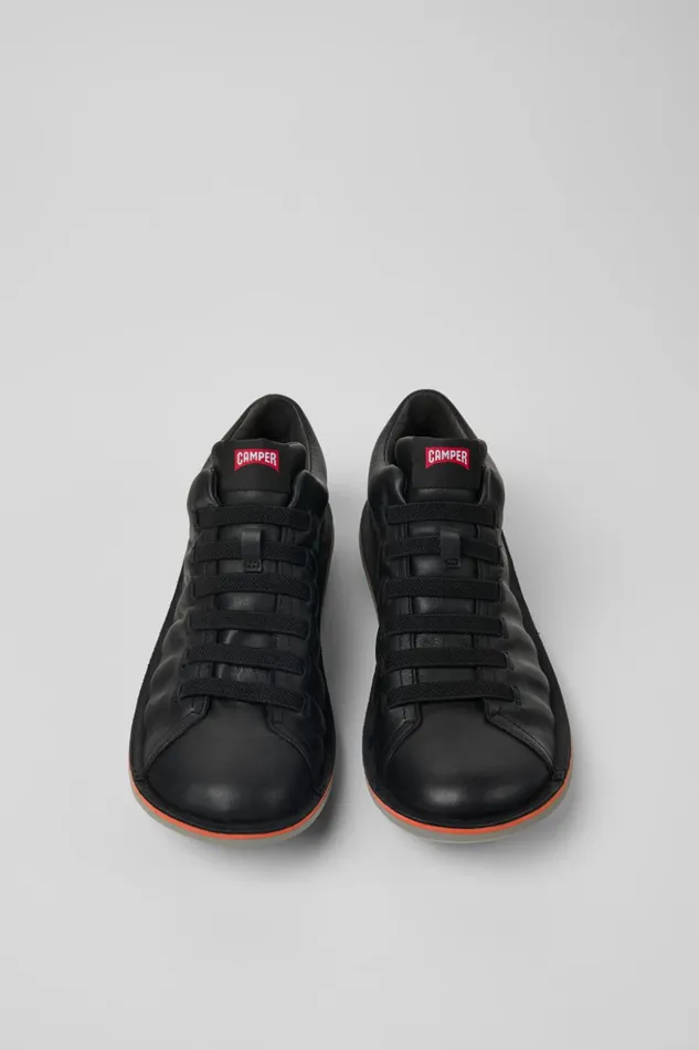 Men Beetle HYDROSHIELD Black Leather Sneakers Camper Ankle Boots Men Beetle HYDROSHIELD Black Leather Sneakers Camper Ankle Boots