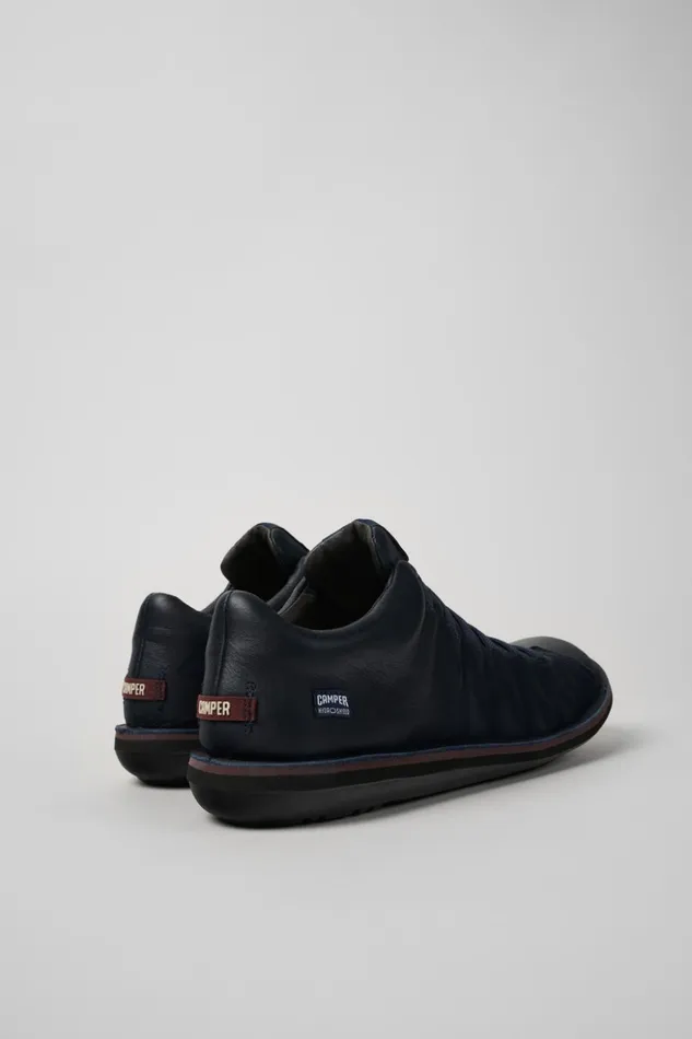 Men Beetle HYDROSHIELD Blue Leather Sneakers Camper Ankle Boots Men Beetle HYDROSHIELD Blue Leather Sneakers Camper Ankle Boots