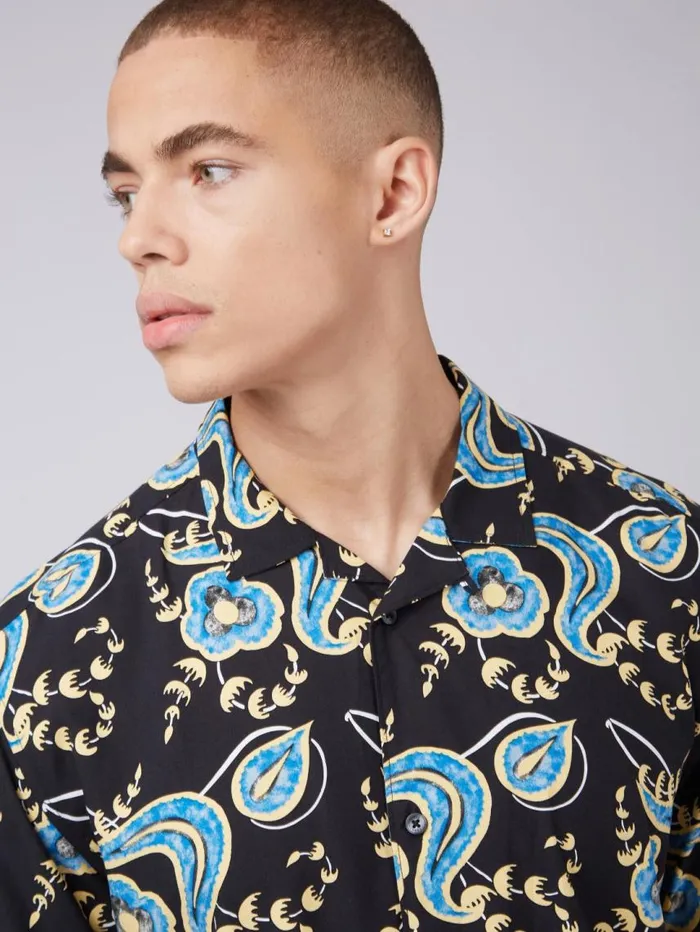 Men Ben Sherman Archive Print Shirts B By Floral Print Shirt