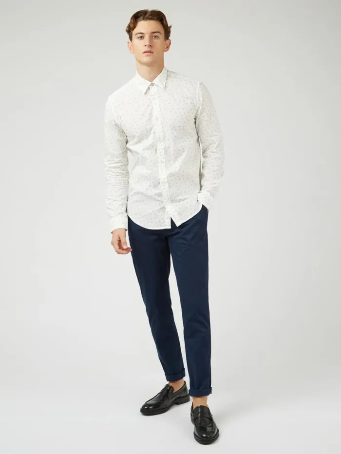 Men Ben Sherman Archive Print Shirts Scattered Spot Print LongSleeve Shirt 8211 Ivory Men Ben Sherman Archive Print Shirts Scattered Spot Print LongSleeve Shirt 8211 Ivory