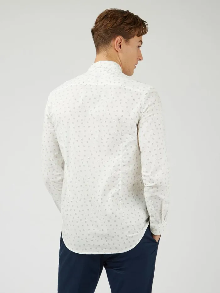 Men Ben Sherman Archive Print Shirts Scattered Spot Print LongSleeve Shirt 8211 Ivory Men Ben Sherman Archive Print Shirts Scattered Spot Print LongSleeve Shirt 8211 Ivory