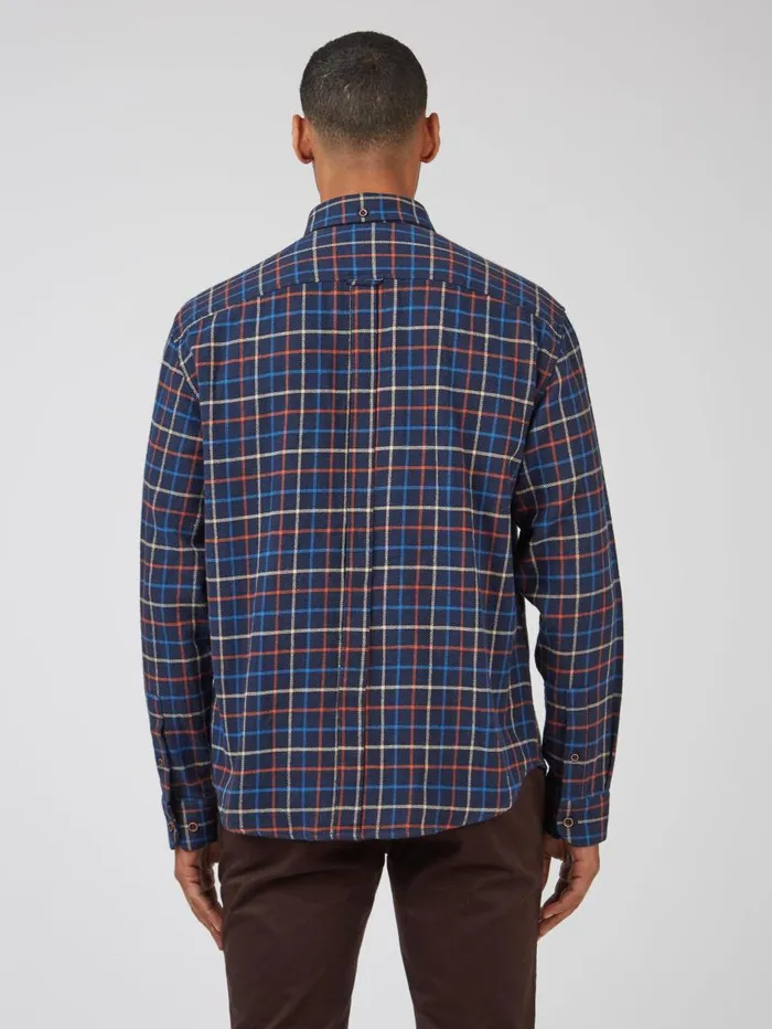 Men Ben Sherman Heritage Check Shirts Tattersall Check LongSleeve Shirt 8211 Marine Men Ben Sherman Heritage Check Shirts Tattersall Check LongSleeve Shirt 8211 Marine
