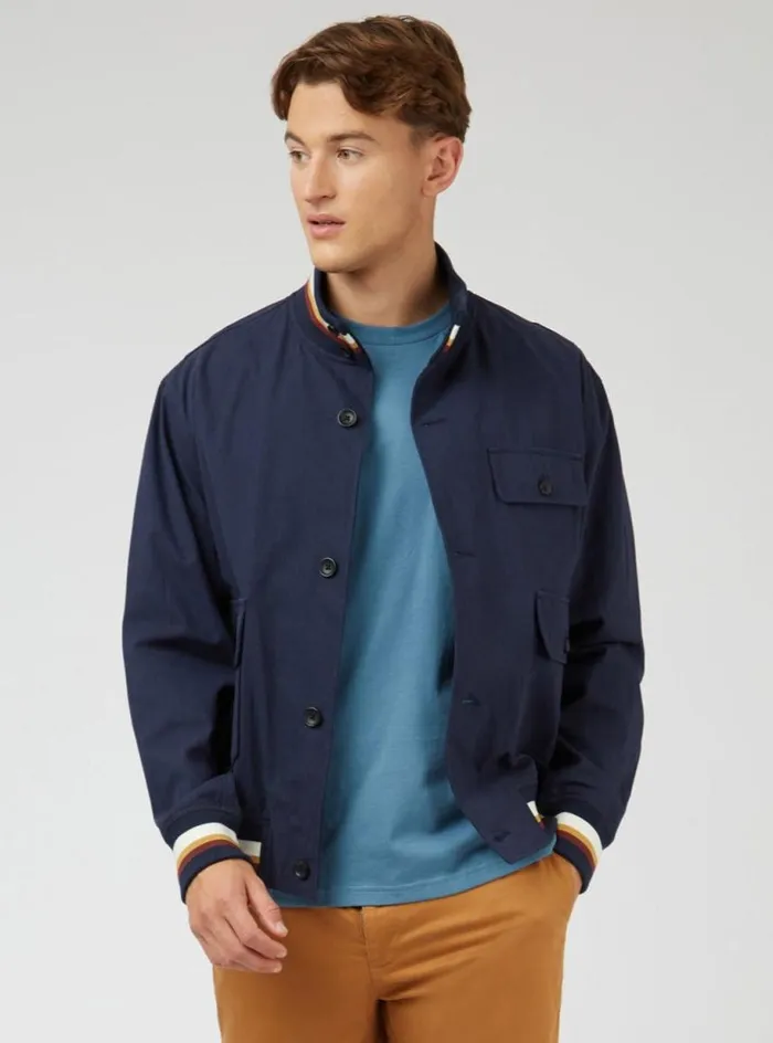 Men Ben Sherman Jackets and Outerwear Signature Utility Bomber Jacket