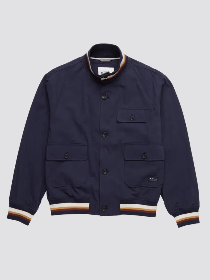 Men Ben Sherman Jackets and Outerwear Signature Utility Bomber Jacket Men Ben Sherman Jackets and Outerwear Signature Utility Bomber Jacket