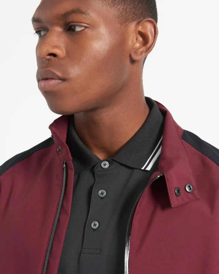 Men Ben Sherman Jackets and Outerwear Waterproof Harrington Jacket 8211 Burgundy Men Ben Sherman Jackets and Outerwear Waterproof Harrington Jacket 8211 Burgundy