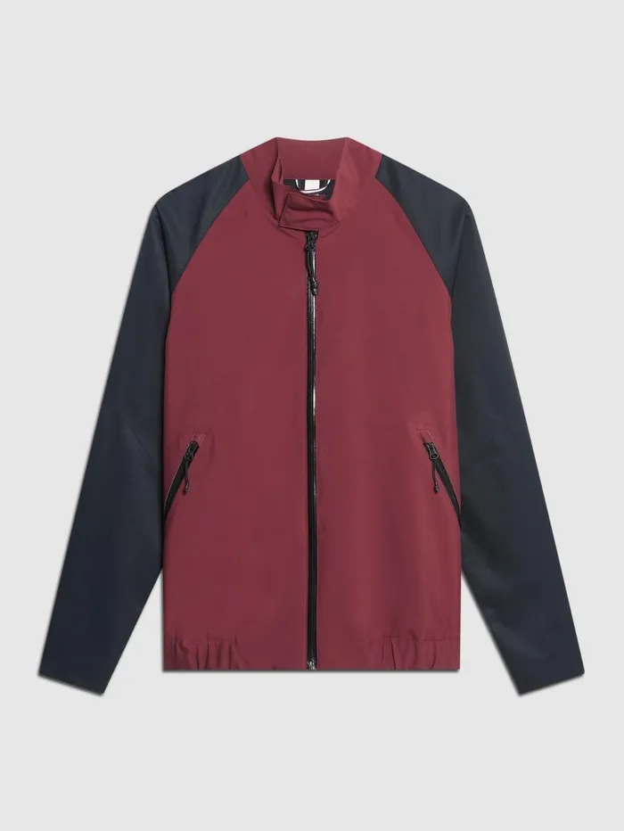 Men Ben Sherman Jackets and Outerwear Waterproof Harrington Jacket 8211 Burgundy