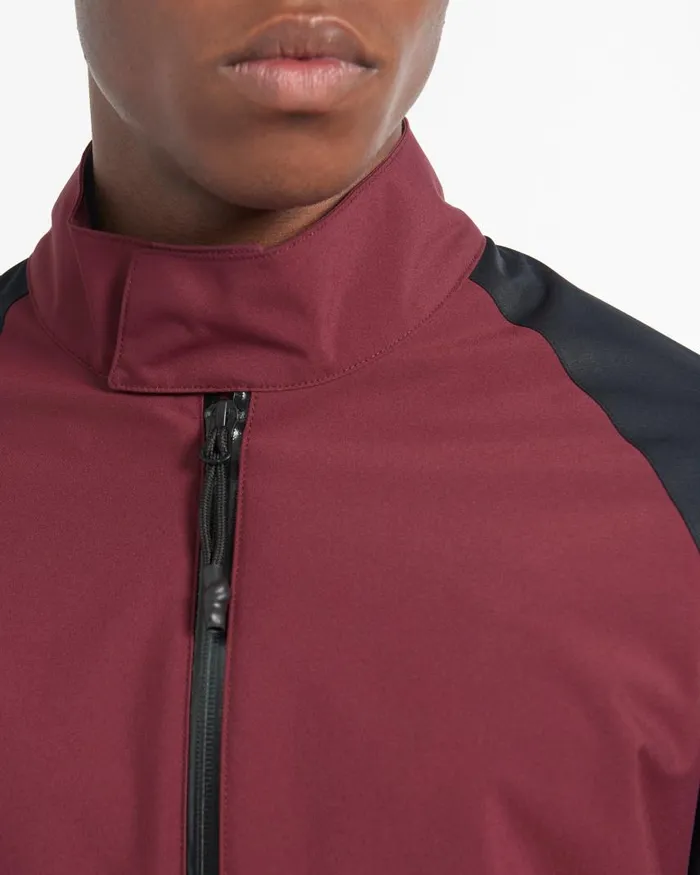 Men Ben Sherman Jackets and Outerwear Waterproof Harrington Jacket 8211 Burgundy