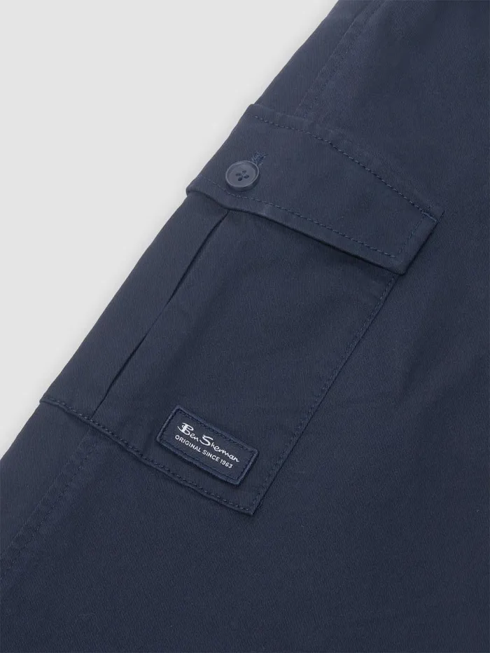 Men Ben Sherman Joggers and Track Pants Utility Woven Jogger Pant 8211 Navy