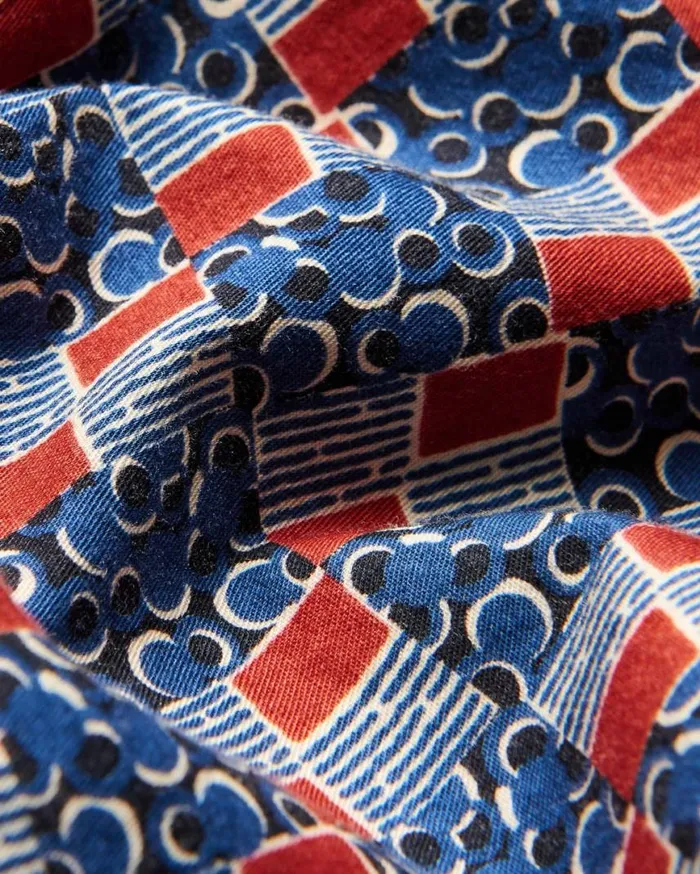 Men Ben Sherman Long Sleeve Shirts 1950s Checkerboard Print Shirt Men Ben Sherman Long Sleeve Shirts 1950s Checkerboard Print Shirt
