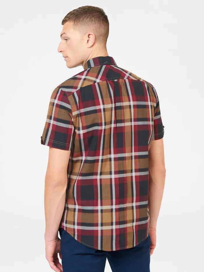 Men Ben Sherman Long Sleeve Shirts Block Check Shirt 8211 Red Men Ben Sherman Long Sleeve Shirts Block Check Shirt 8211 Red