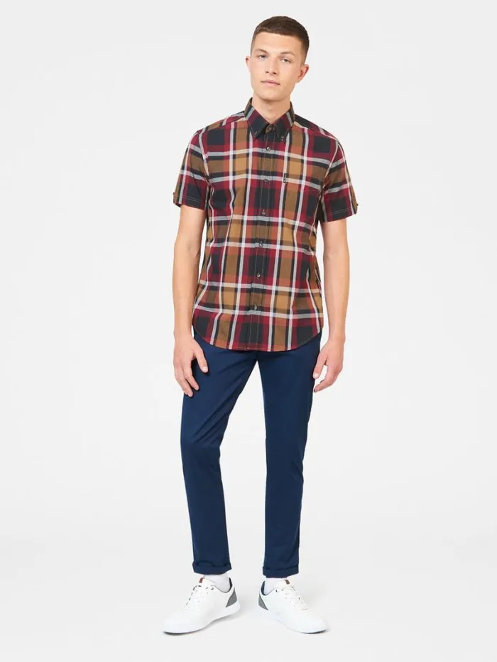 Men Ben Sherman Long Sleeve Shirts Block Check Shirt 8211 Red Men Ben Sherman Long Sleeve Shirts Block Check Shirt 8211 Red