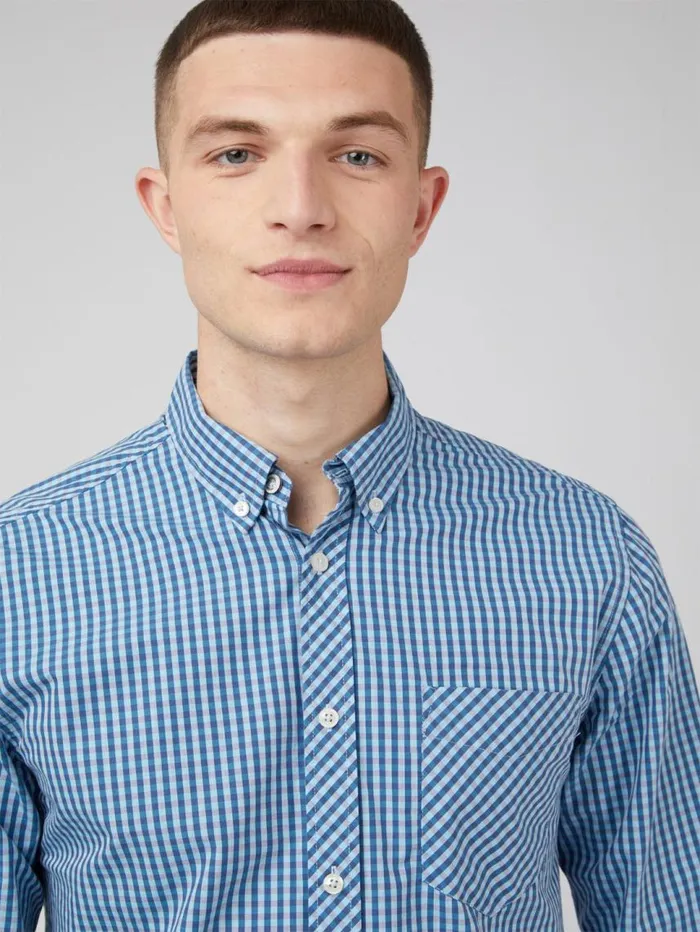 Men Ben Sherman Long Sleeve Shirts Signature Gingham LongSleeve Shirt