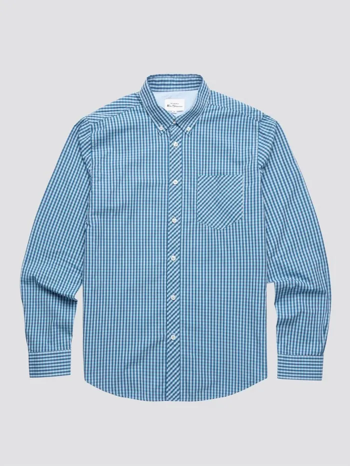 Men Ben Sherman Long Sleeve Shirts Signature Gingham LongSleeve Shirt
