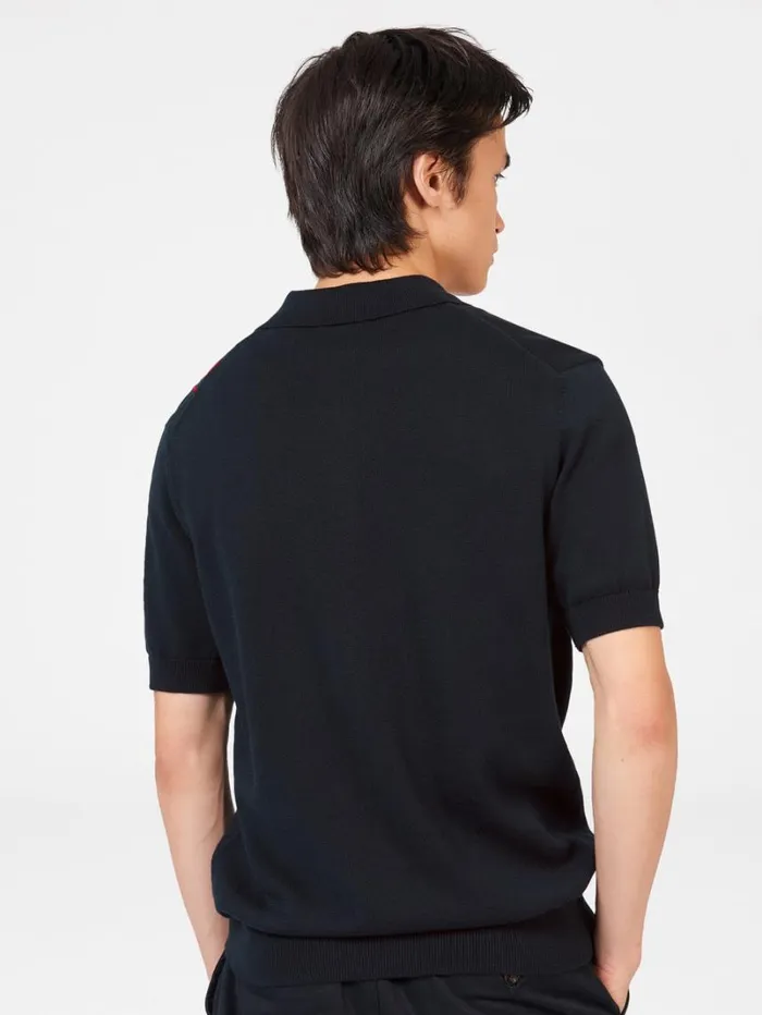 Men Ben Sherman Mod Knit Polos Rolling Stone Checker Knit Polo 8211 Black Men Ben Sherman Mod Knit Polos Rolling Stone Checker Knit Polo 8211 Black