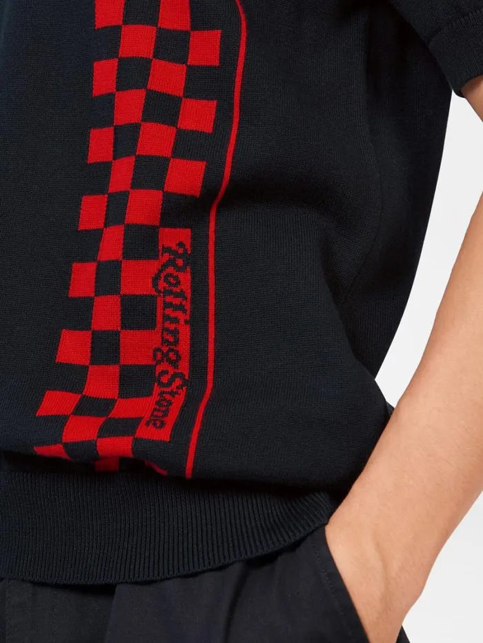 Men Ben Sherman Mod Knit Polos Rolling Stone Checker Knit Polo 8211 Black Men Ben Sherman Mod Knit Polos Rolling Stone Checker Knit Polo 8211 Black
