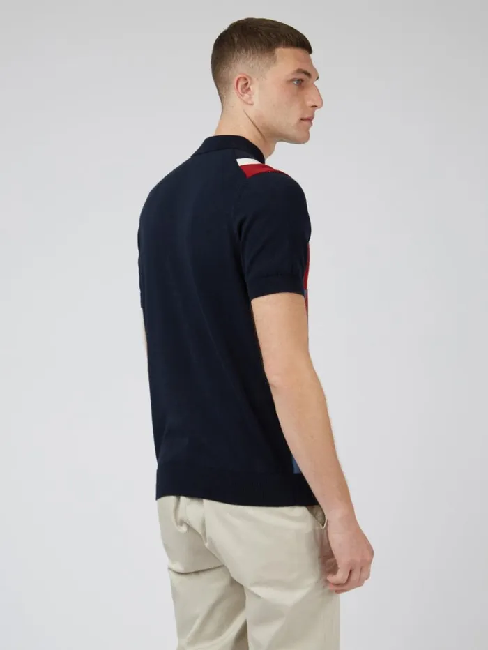 Men Ben Sherman Mod Knit Polos Signature Colorblock Mod Knit Polo Men Ben Sherman Mod Knit Polos Signature Colorblock Mod Knit Polo