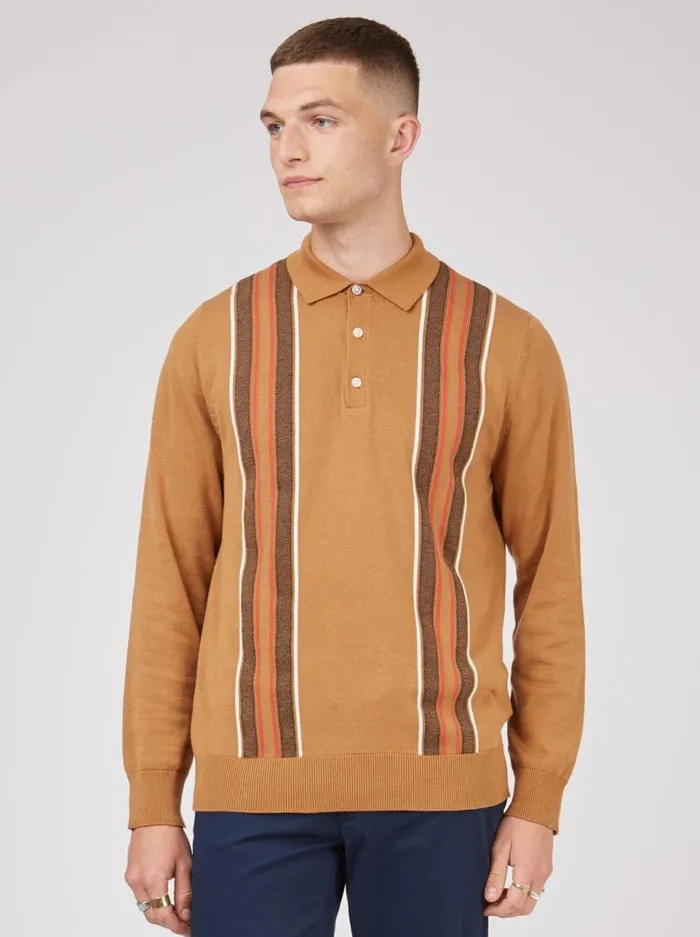 Men Ben Sherman Mod Knit Polos Signature Mod Birdseye Knit Polo 8211 Fawn Men Ben Sherman Mod Knit Polos Signature Mod Birdseye Knit Polo 8211 Fawn