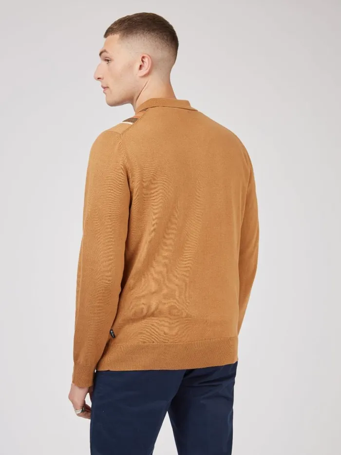 Men Ben Sherman Mod Knit Polos Signature Mod Birdseye Knit Polo 8211 Fawn Men Ben Sherman Mod Knit Polos Signature Mod Birdseye Knit Polo 8211 Fawn