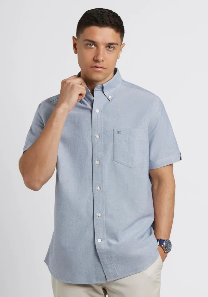 Men Ben Sherman Oxford Shirts Short Sleeve Brighton Oxford Organic Shirt 8211 Navy Men Ben Sherman Oxford Shirts Short Sleeve Brighton Oxford Organic Shirt 8211 Navy