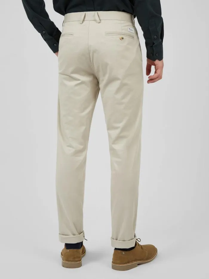 Men Ben Sherman Pants and Chinos Signature Skinny Stretch Chino Pant 8211 Putty