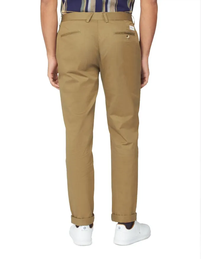 Men Ben Sherman Pants and Chinos Signature Slim Stretch Chino Pant 8211 Olive