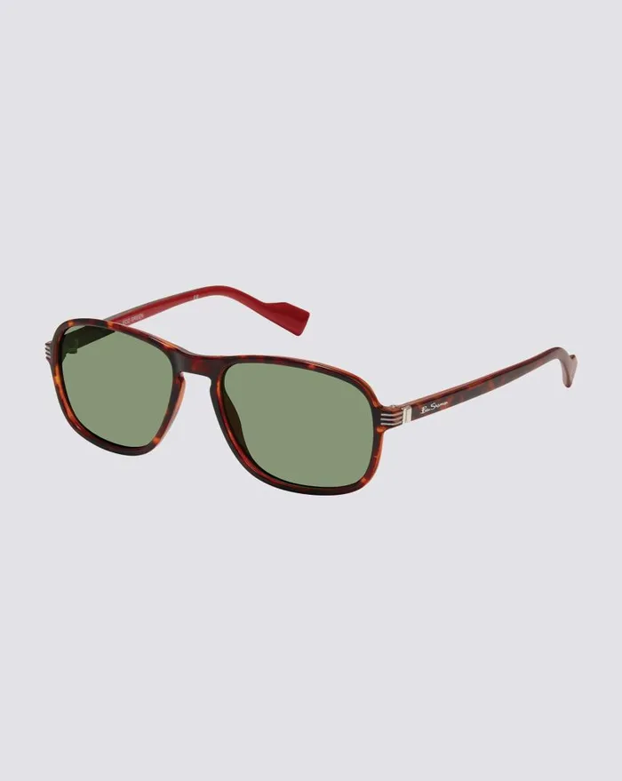 Men Ben Sherman Sunglasses Max Polarized EcoGreen Sunglasses 8211 Tortoise