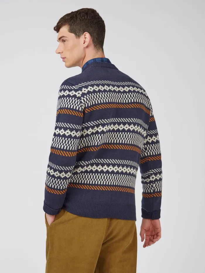 Men Ben Sherman Sweaters and Knits B By Fair Isle Chunky Knit Sweater
